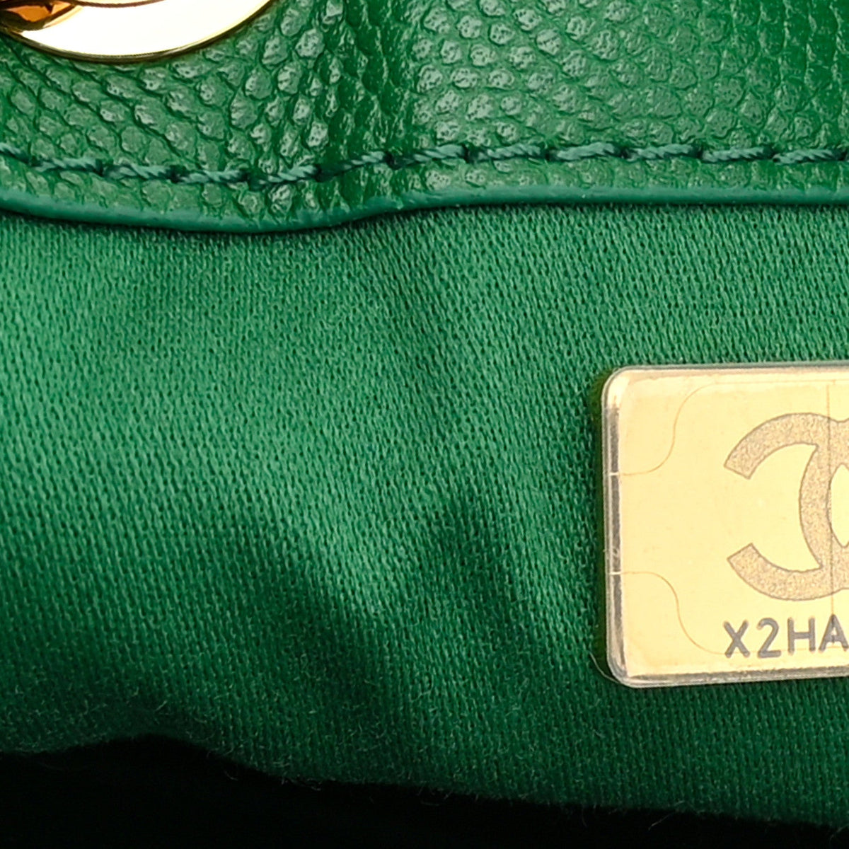 Caviar Quilted Small Chanel 25 Handbag Green