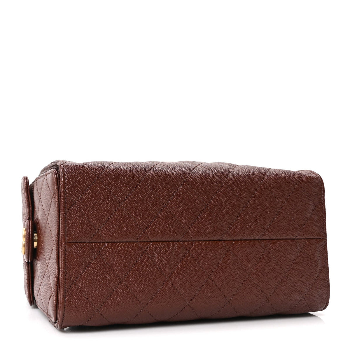 Caviar Quilted Small Chanel 25 Handbag Brown