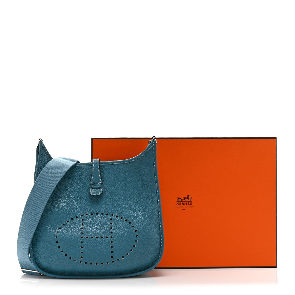 Taurillon Clemence Evelyne III PM Blue Jean