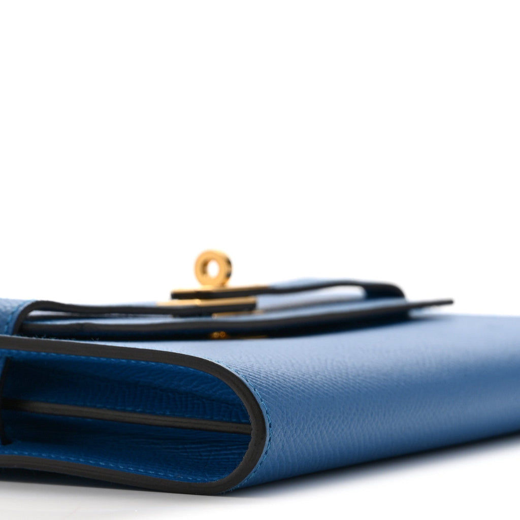 Epsom Kelly Wallet To Go Bleu Zanzibar