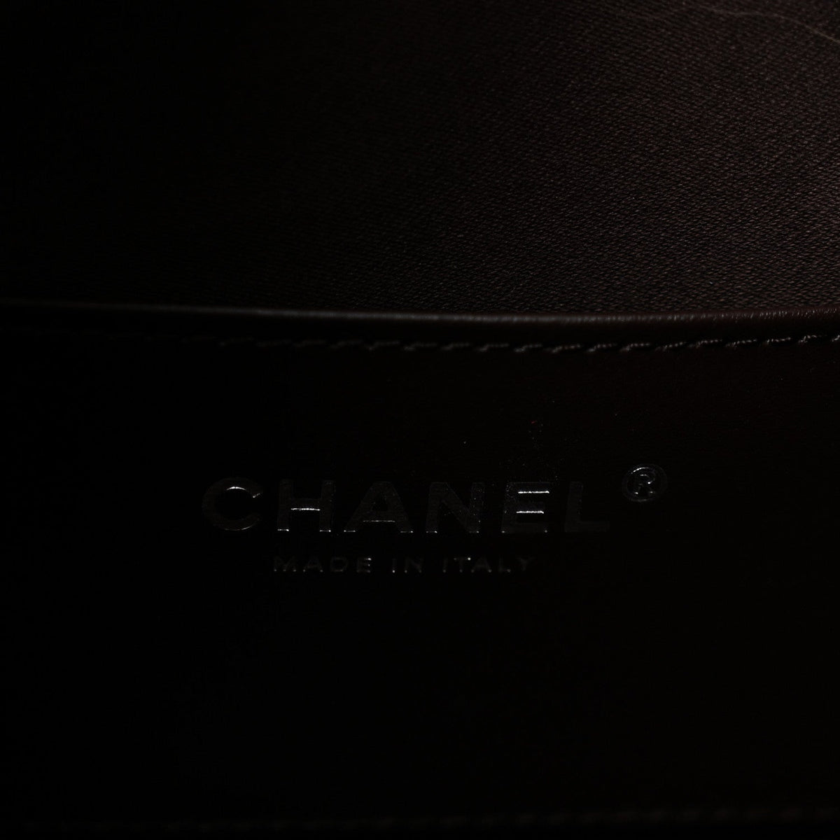 Shiny Crumpled Calfskin Quilted Small Chanel 25 Handbag Dark Brown