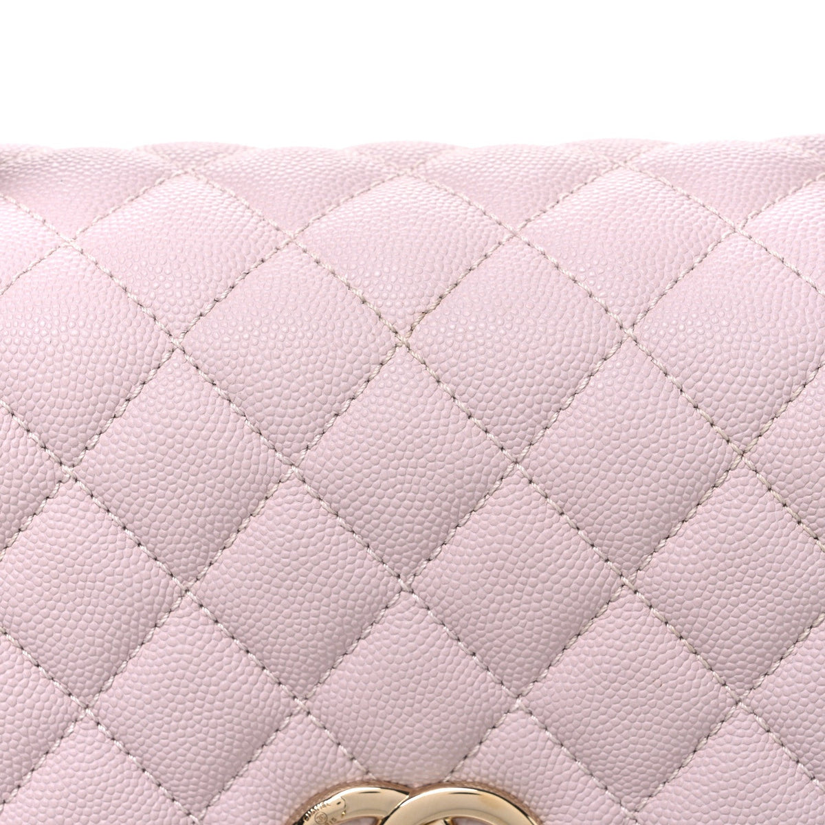 Caviar Quilted Small Coco Handle Flap Lilas Lilac