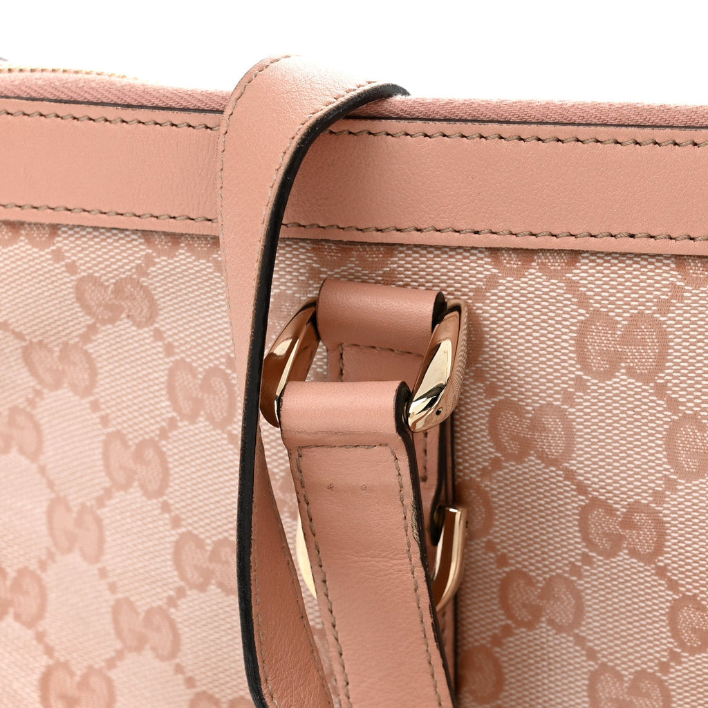 Crystal Monogram Medium Abbey Tote Blush