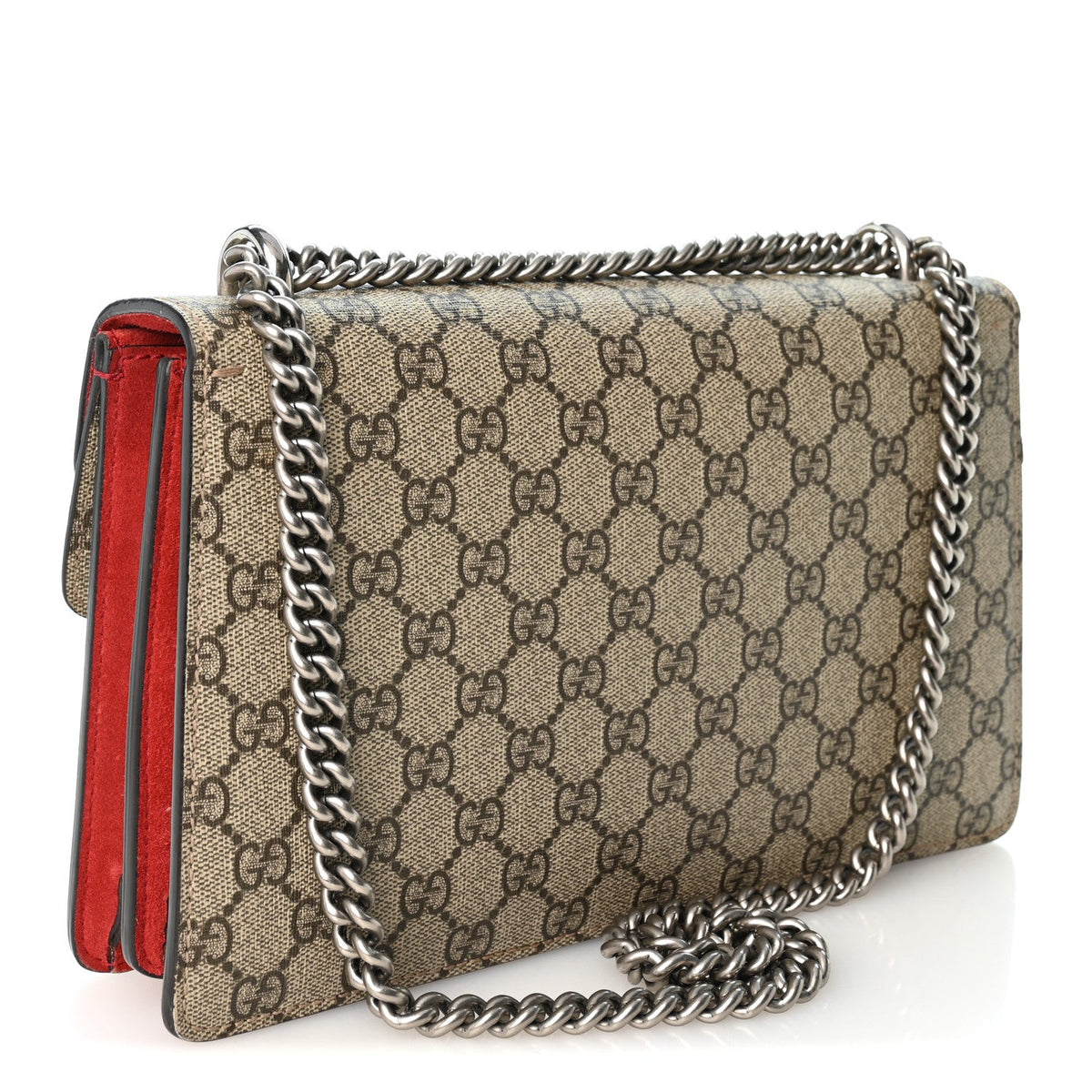 GG Supreme Monogram Small Dionysus Shoulder Bag Red