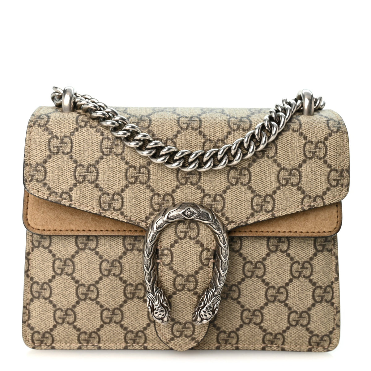 GG Supreme Monogram Mini Dionysus Shoulder Bag Taupe