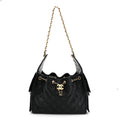 Caviar Quilted Small Chanel 25 Handbag Black