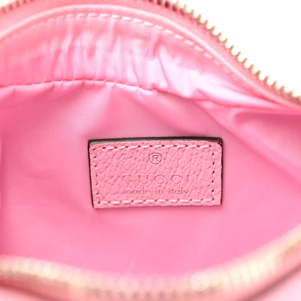GG Crystal Coated Canvas Monogram Web Small Attache Shoulder Bag Pink