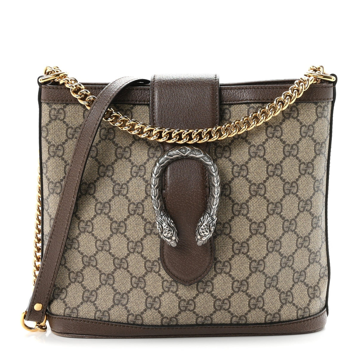 GG Supreme Monogram Medium Dionysus Bucket Bag Beige New Beige New Acero