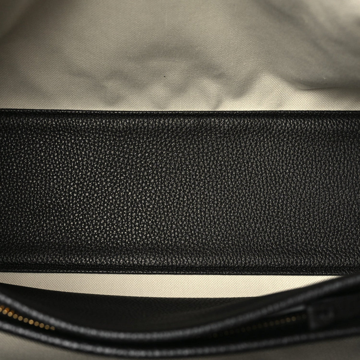 Grained Calfskin Suede Urban Essentials Shopping Bag Dark Beige Black