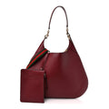 Soft Grained Calfskin Maxi B Hobo Rosso
