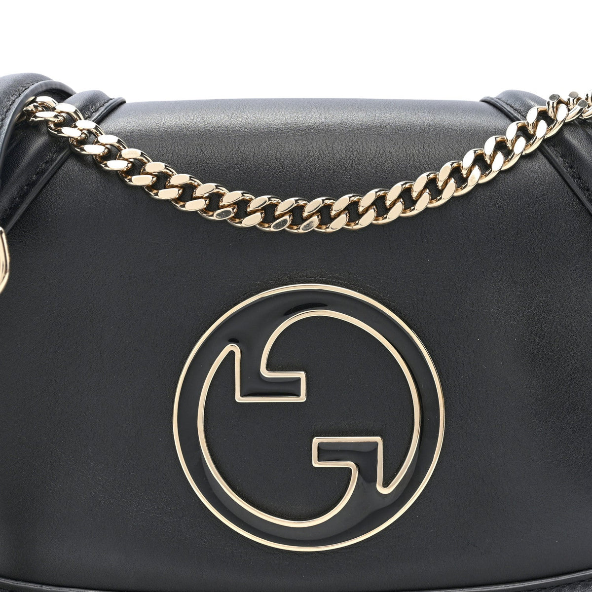 Calfskin Blondie Medium Shoulder Bag Black
