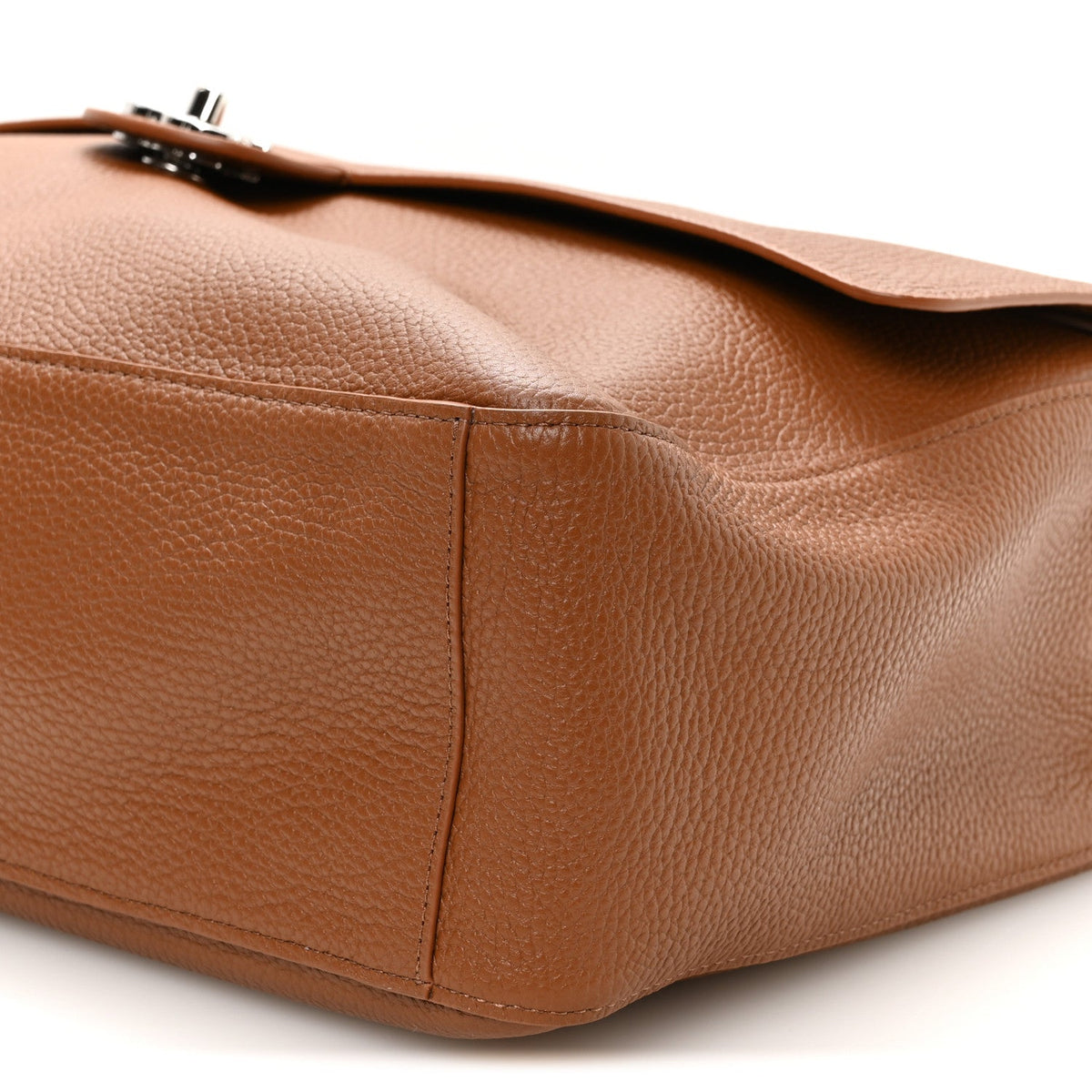 Grained Calfskin Souplissimo Maxi Flap Camel