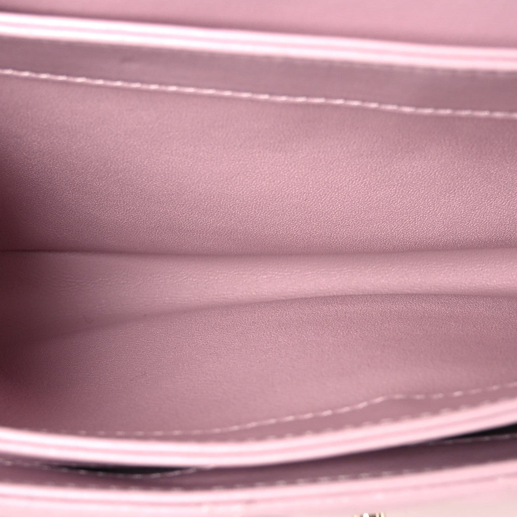 Lambskin Quilted Small Trendy CC Flap Dual Handle Bag Light Pink