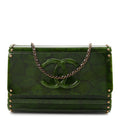 Plexiglass Jade Paris Shanghai CC Clutch Green