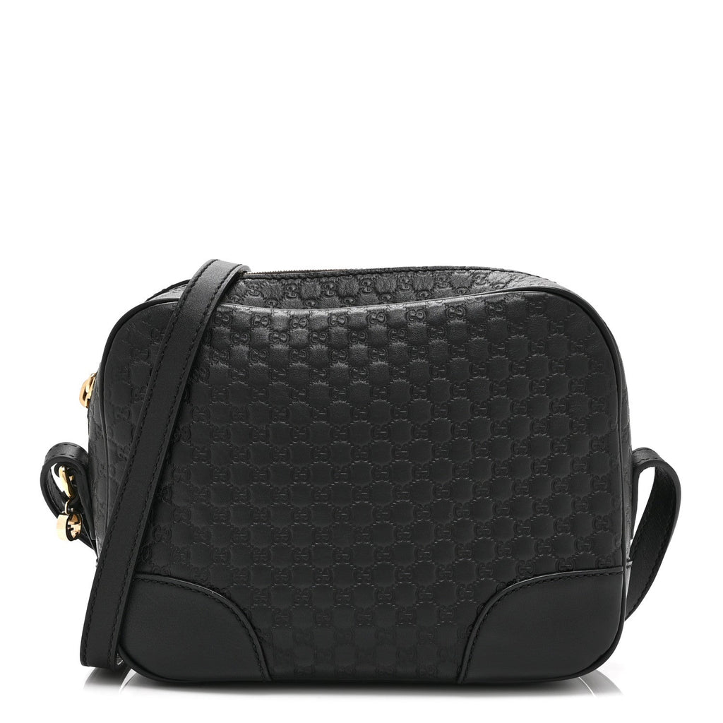Microguccissima Mini Bree Messenger Bag Black