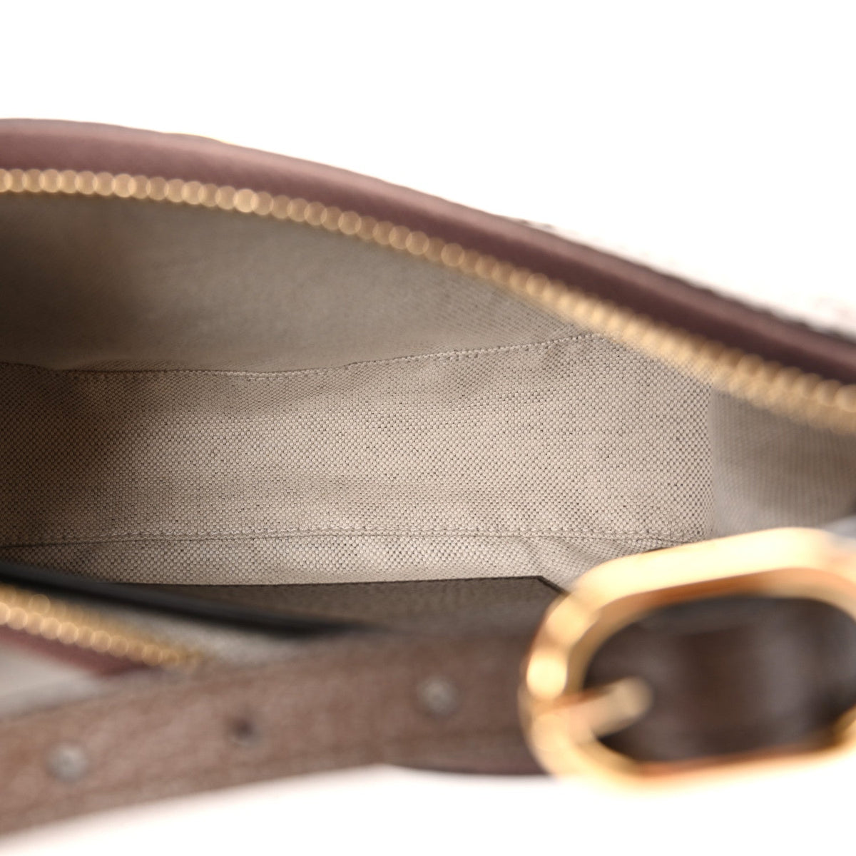 GG Supreme Monogram Textured Dollar Calfskin Small Ophidia Hobo Beige Ebony New Acero