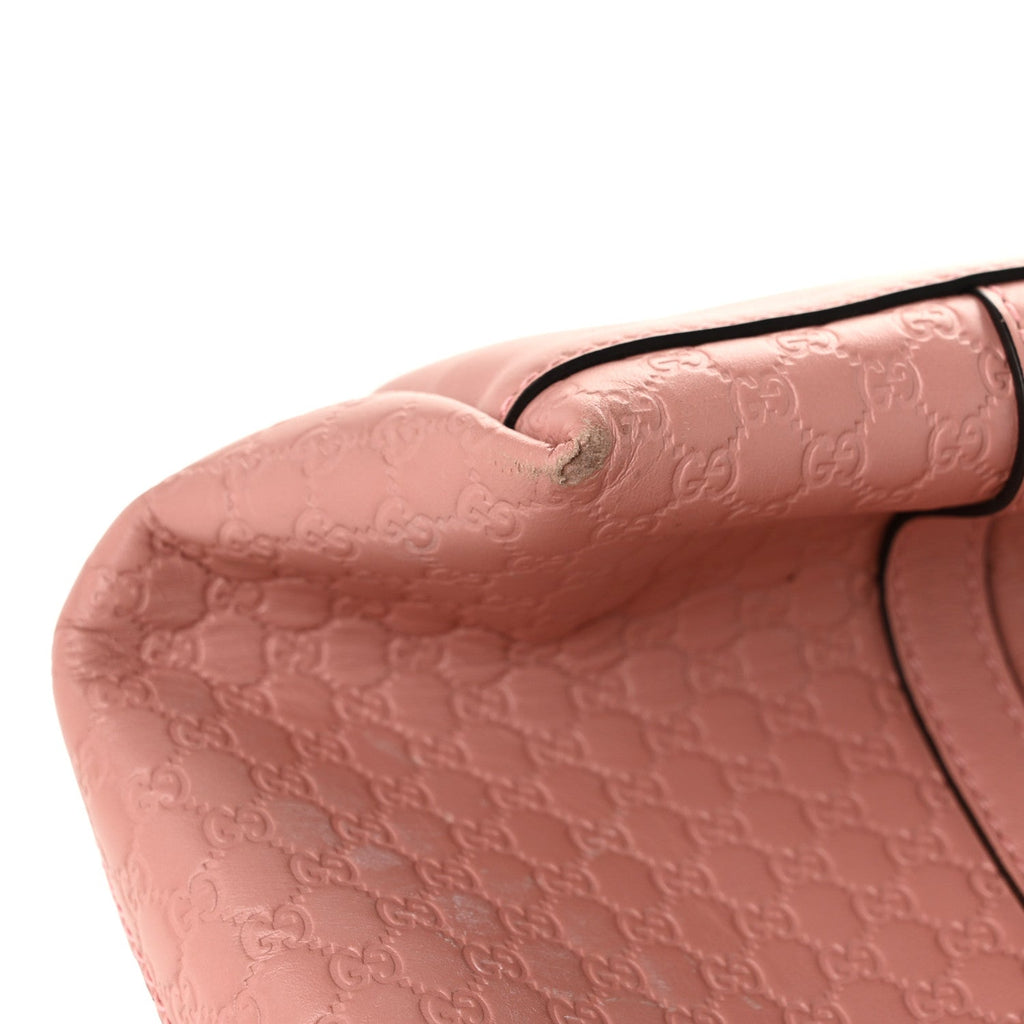 Soft Microguccissima Large Dome Satchel Soft Pink