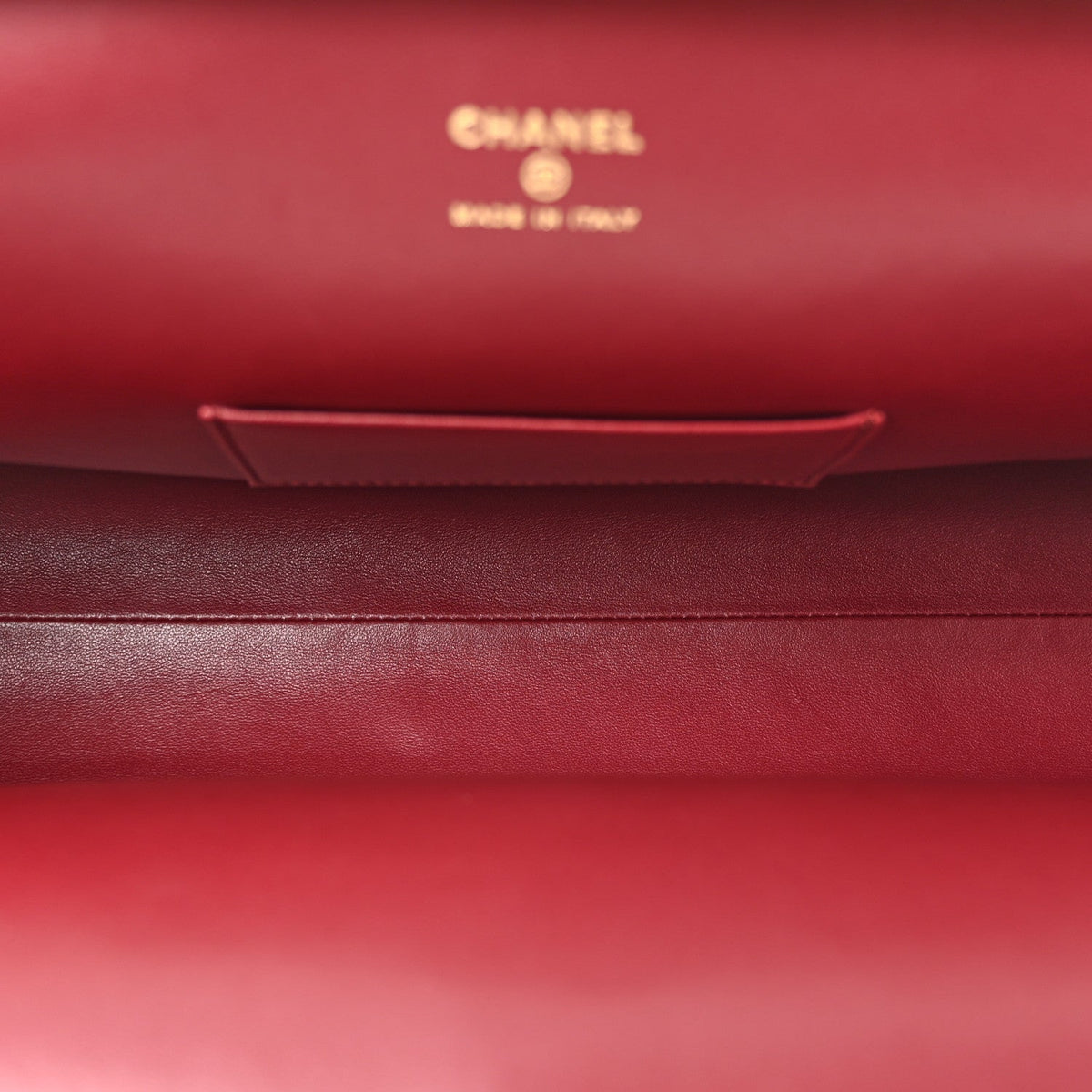 Lambskin Large Clutch Burgundy