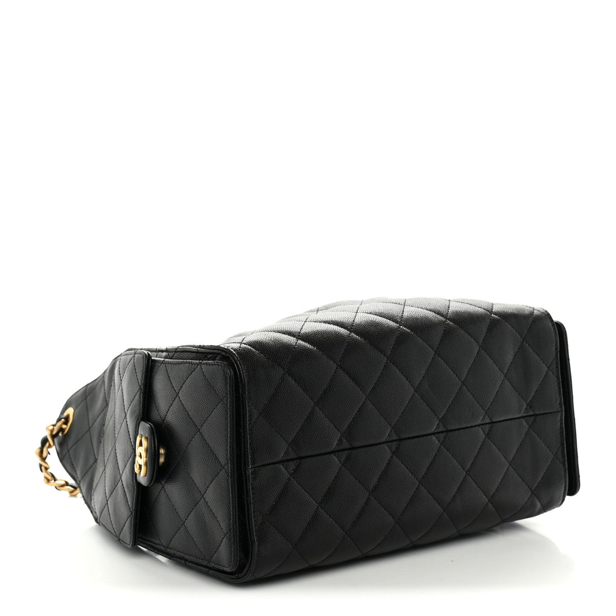 Caviar Quilted Small Chanel 25 Handbag Black