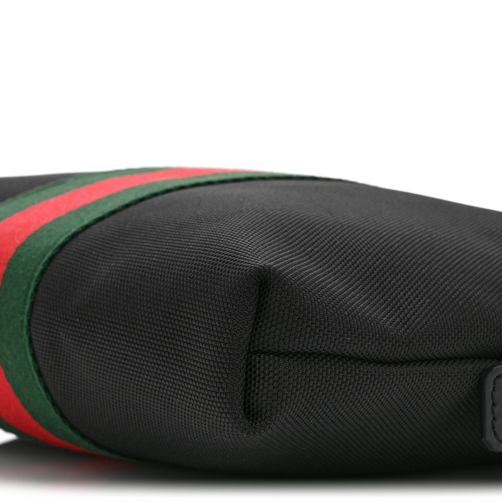 Techno Canvas Web Messenger Bag Black