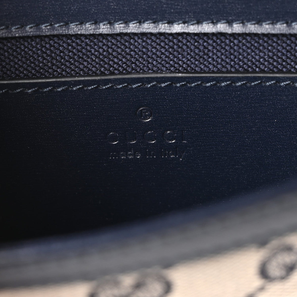GG Monogram Mini Luce Shoulder Bag Beige Blue