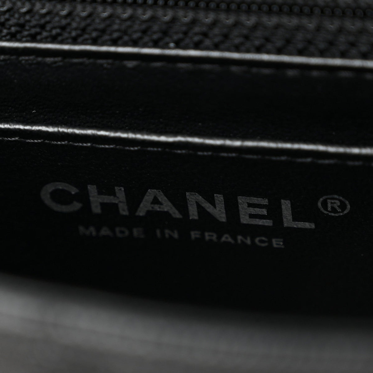 Caviar Quilted Mini Rectangular Flap Black