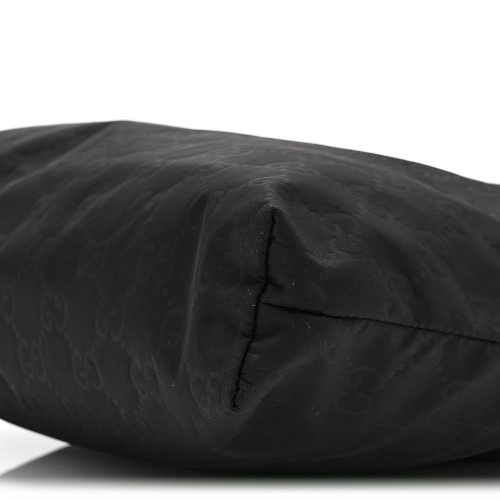 Nylon Monogram Dollar Calfskin Flat Messenger Bag Black