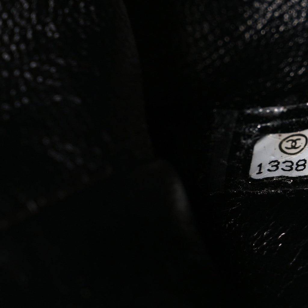 Lambskin Quilted Maxi Single Flap Black