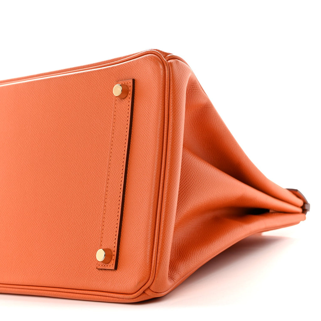 Epsom Birkin 35 Orange