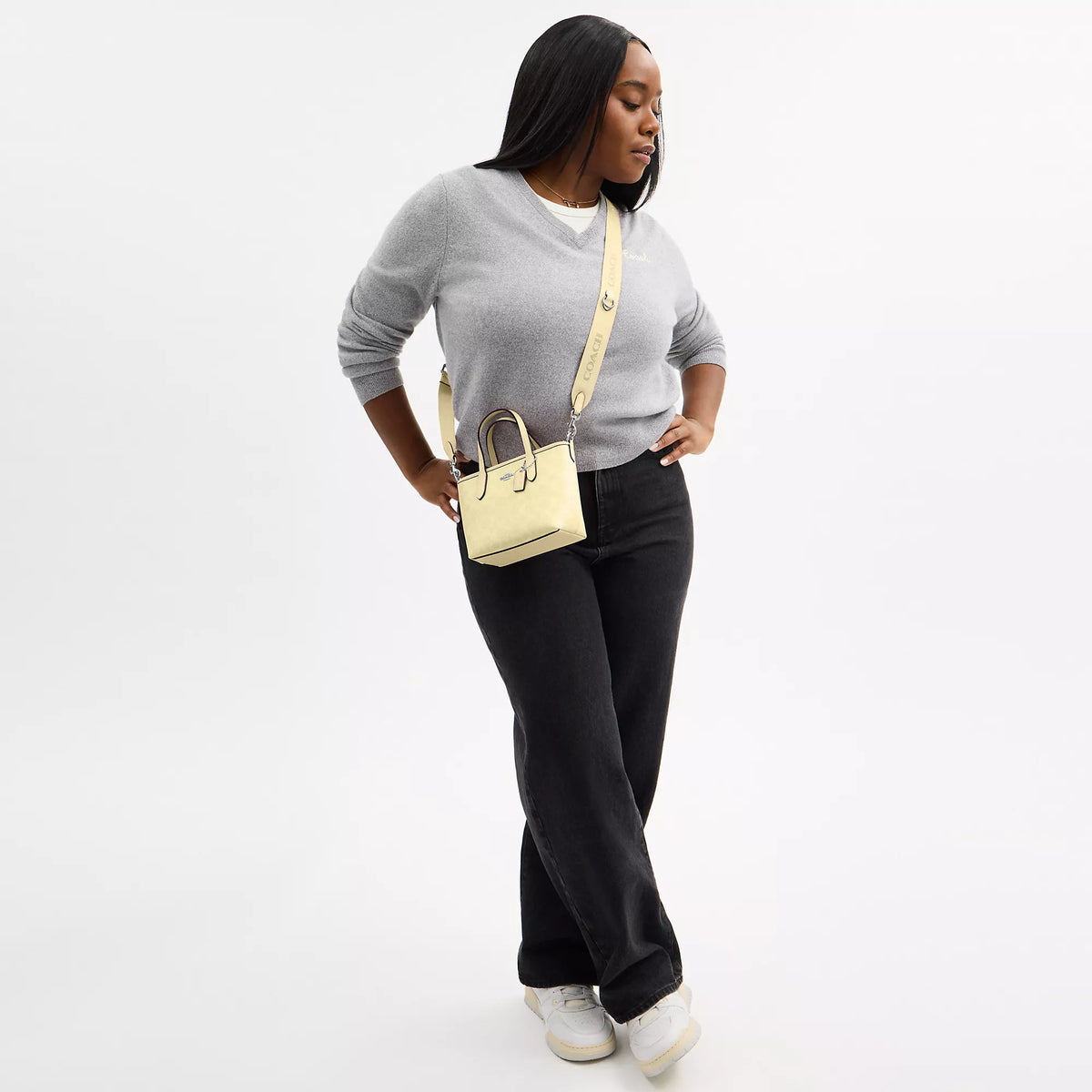 Coach Outlet City Mini Tote Bag In Signature Canvas