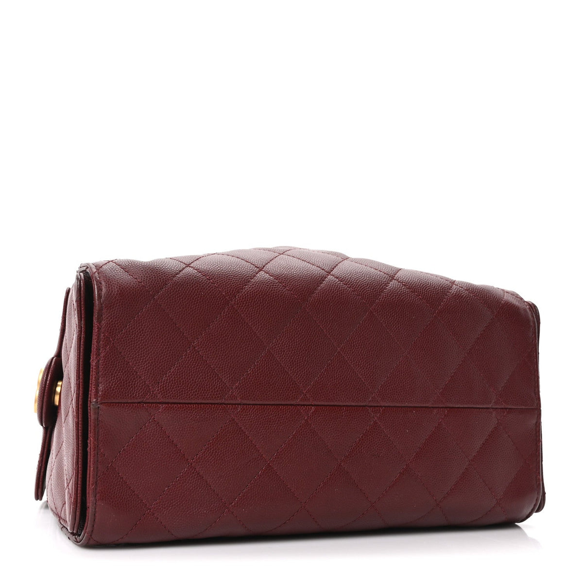 Caviar Quilted Small Chanel 25 Handbag Burgundy