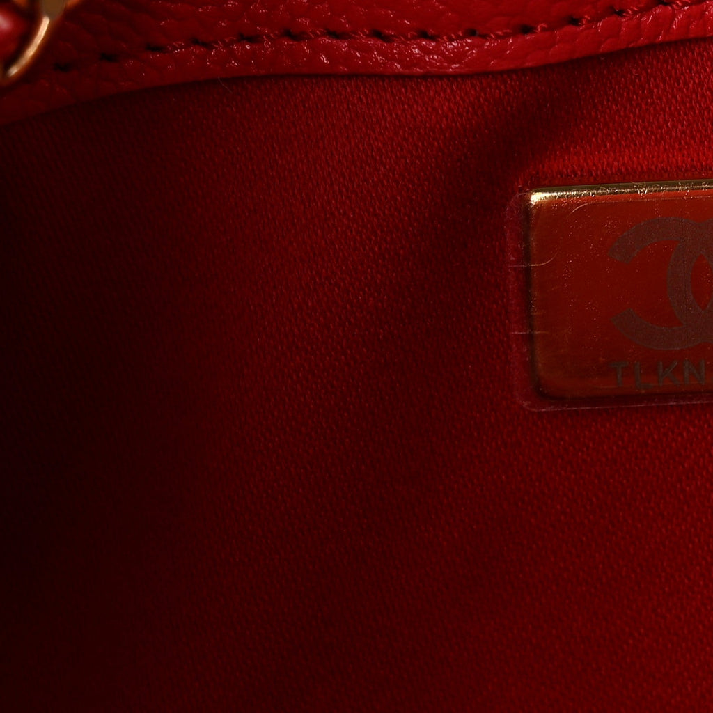 Caviar Quilted Small Chanel 25 Handbag Dark Red