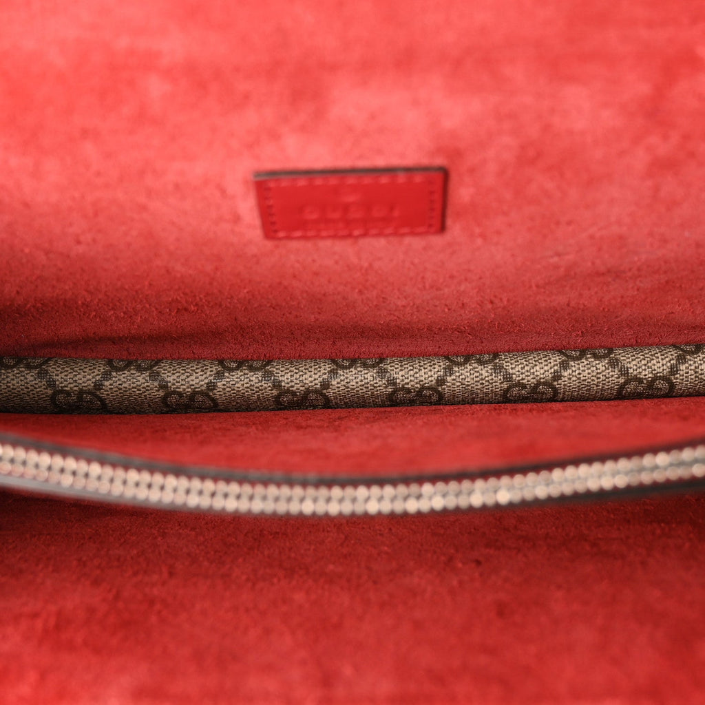 GG Supreme Monogram Small Dionysus Shoulder Bag Red