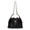 Caviar Quilted Small Chanel 25 Handbag Black
