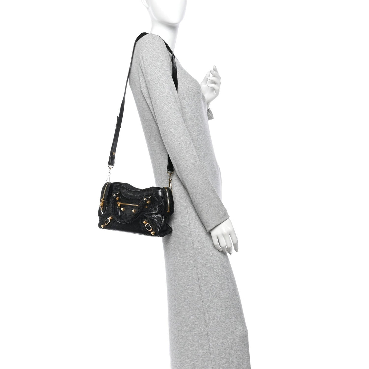 Agneau Giant 12 Gold Hardware Mini City Black