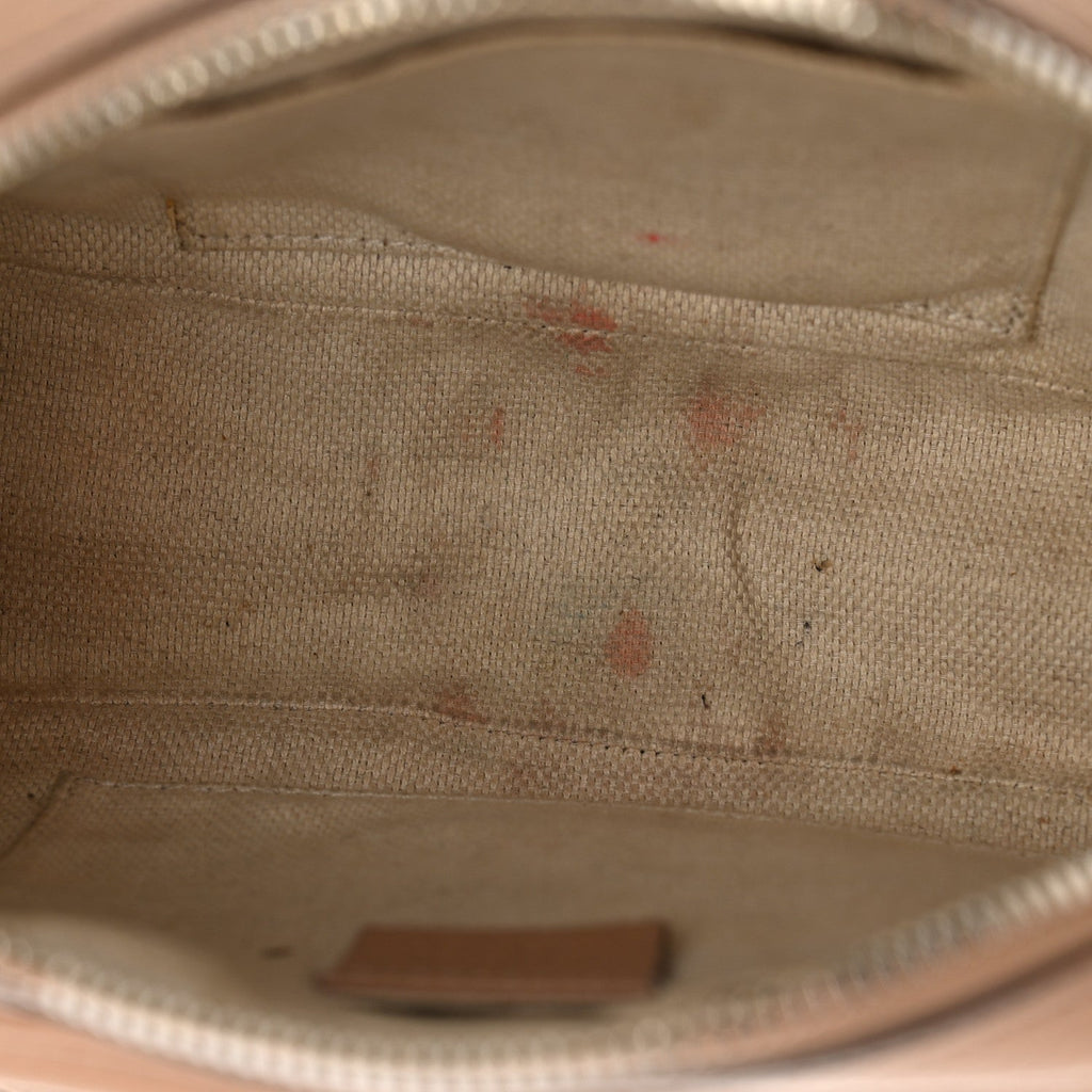 Pebbled Calfskin Small Soho Disco Bag Rose Beige