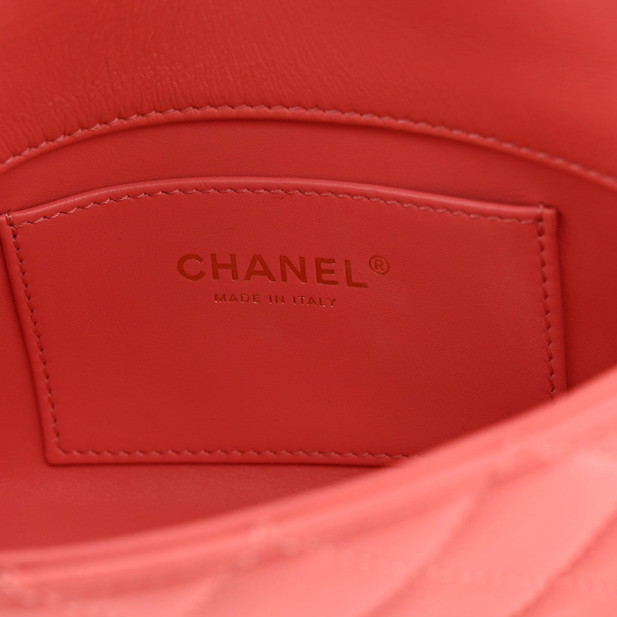 Lambskin Quilted Mini Quilted Handle Crush Flap  Pink