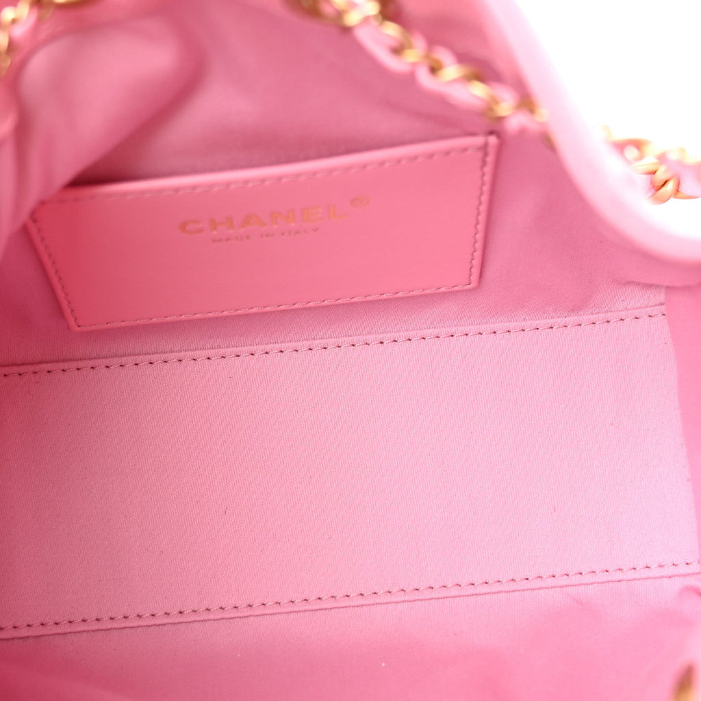 Caviar Quilted Mini Chanel 25 Handbag Light Pink
