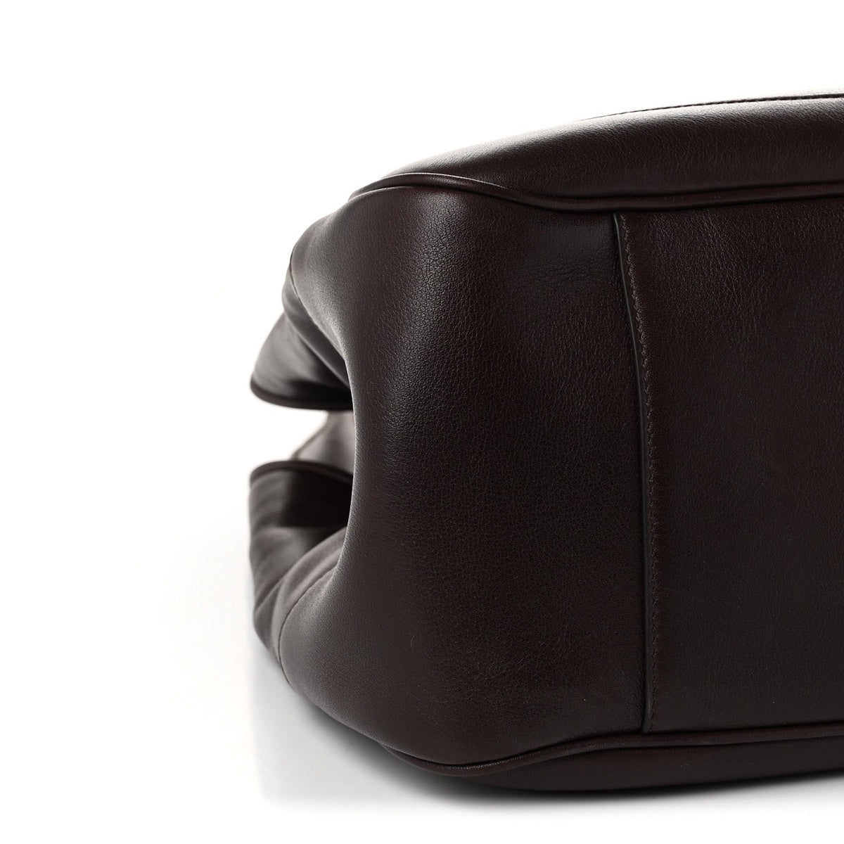 Soft Calfskin Medium Mercato Tote Bag Dark Brown