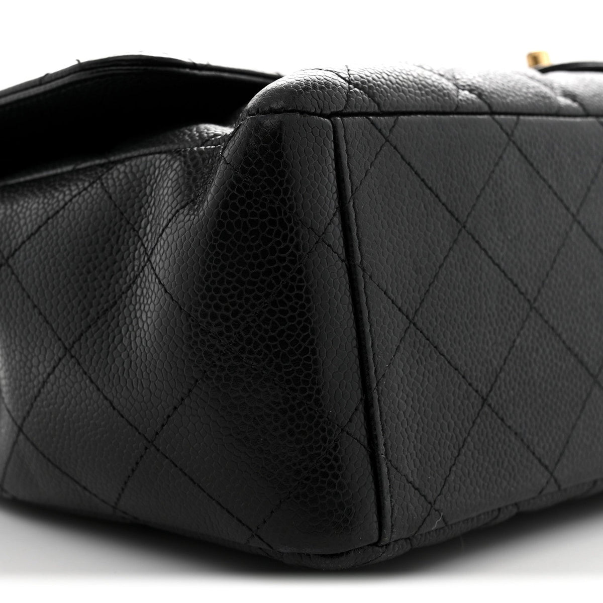 Caviar Quilted Maxi Double Flap Black