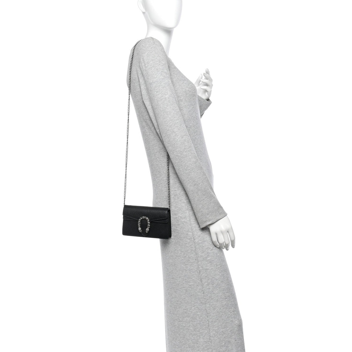 Calfskin Super Mini Dionysus Shoulder Bag Black