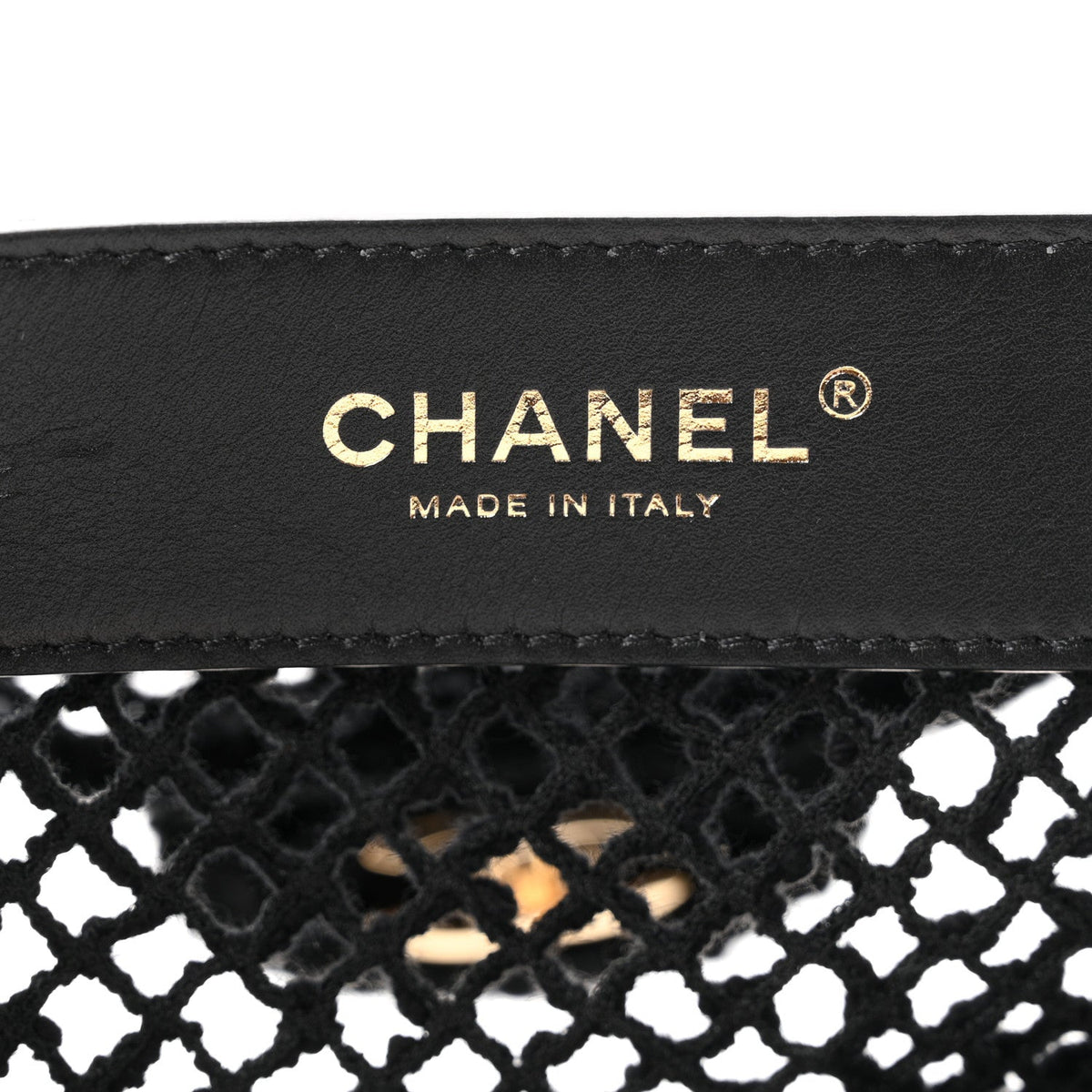 Mesh Macrame Small Flap Bag Black