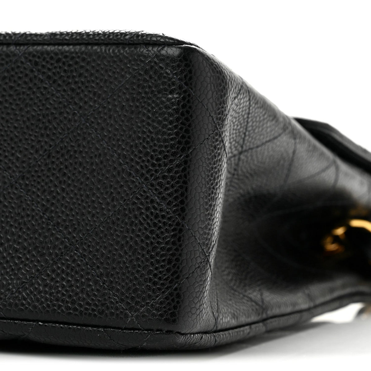 Caviar Jumbo Single Flap Black