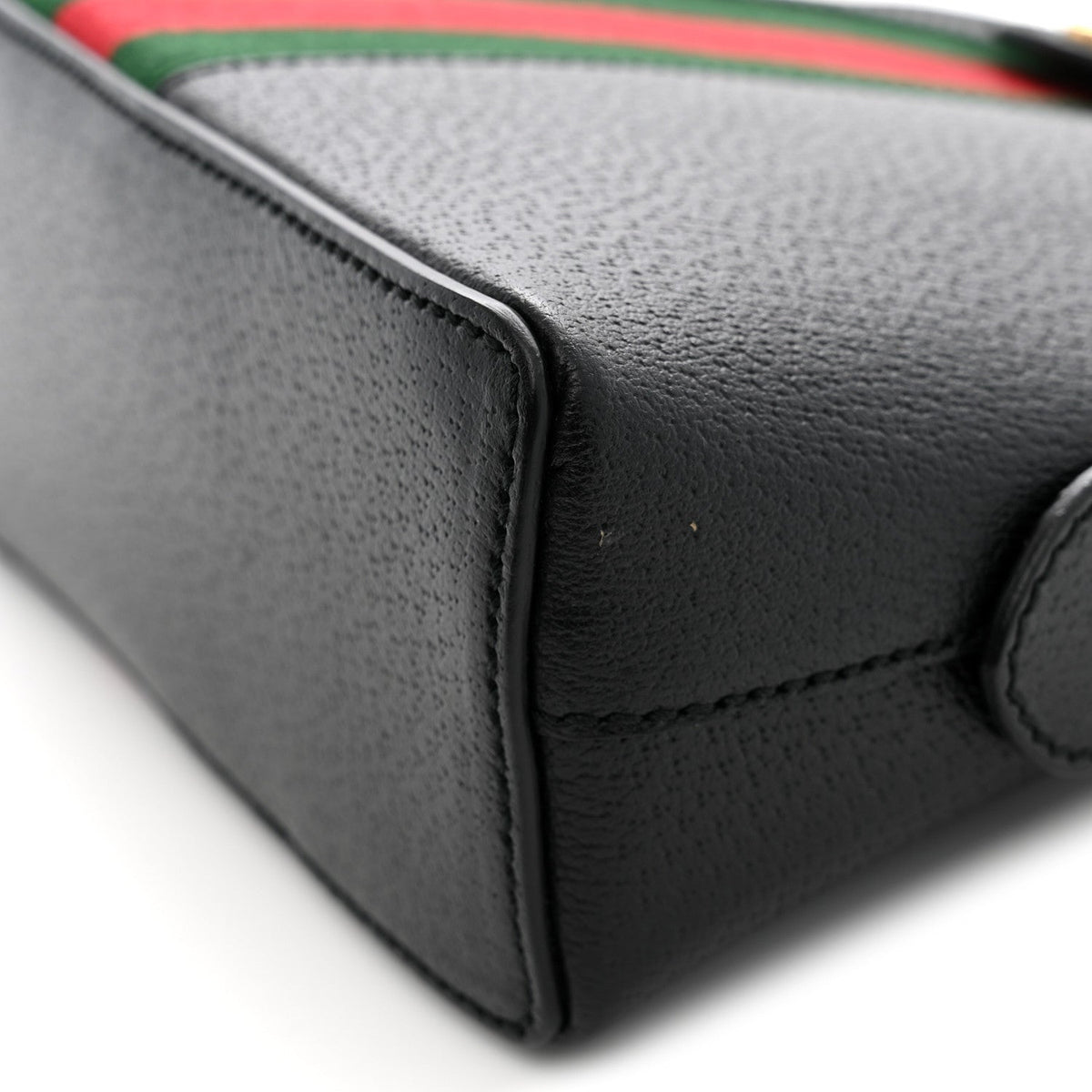 Calfskin GG Web Small Ophidia Dome Shoulder Bag Black