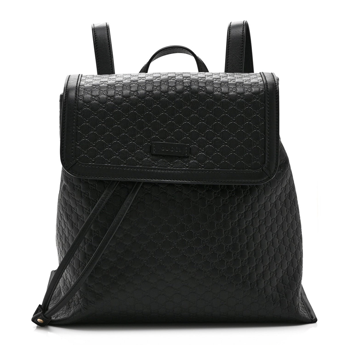Microguccissima Drawstring Backpack Black
