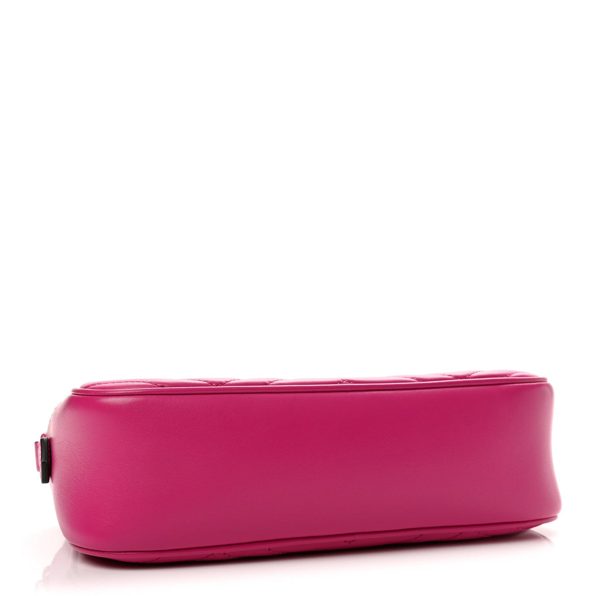 Calfskin Matelasse Monochrome Small GG Marmont Chain Shoulder Bag Classic Fuxia