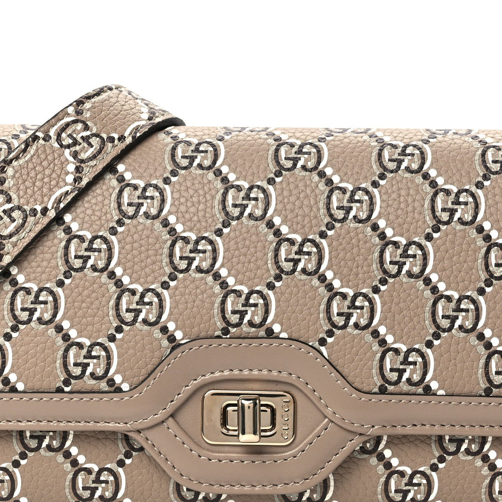 GG Shadow Monogram Small Luce Shoulder Bag Beige