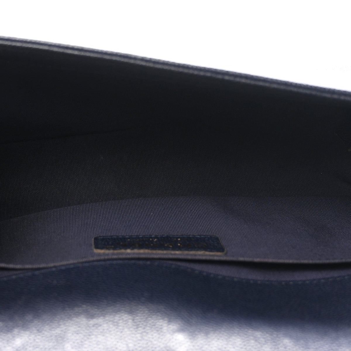 Caviar Quilted Medium Boy Flap Navy
