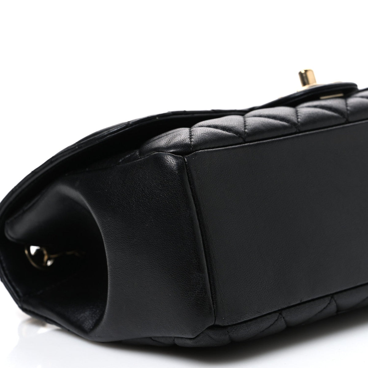 Lambskin Quilted Medium Mademoiselle Chic Flap Black