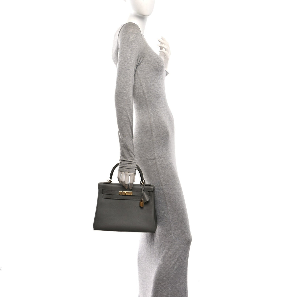 Evercolor Kelly Retourne 28 Gris Meyer